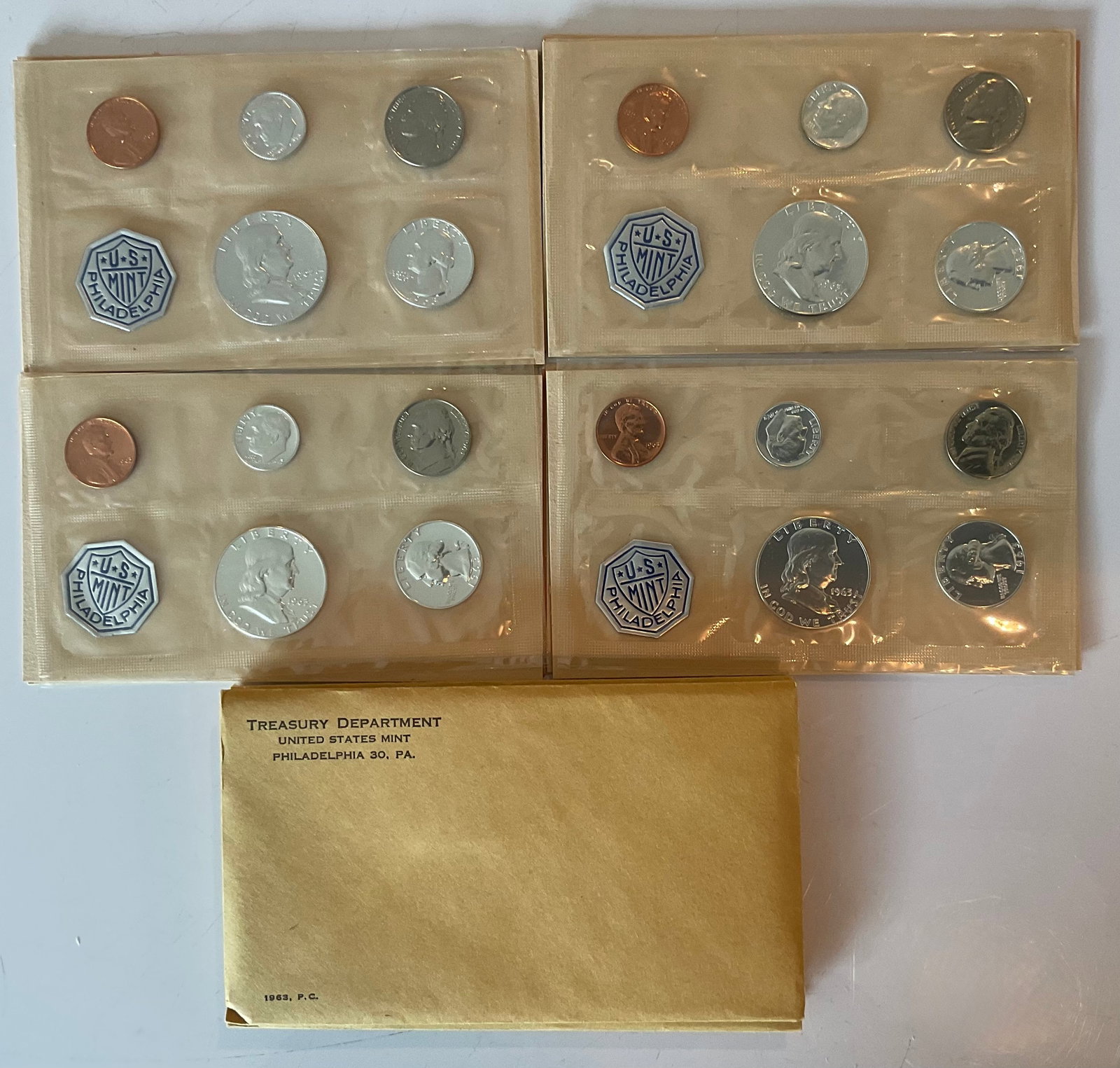 Group of 4 1963 Proof sets original packaging (1 of 1)