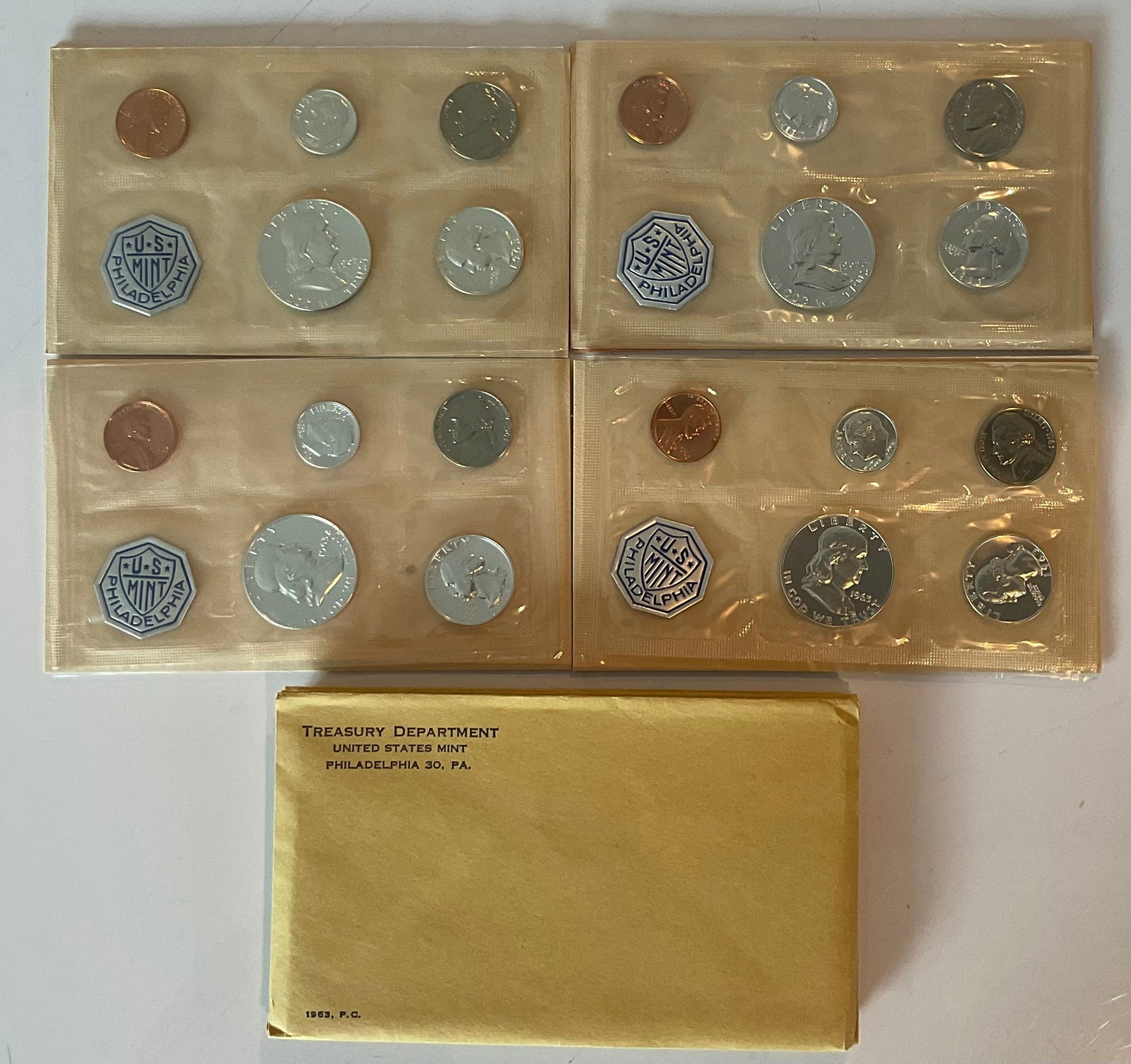 Group of 4 1963 Proof sets original packaging (1 of 1)