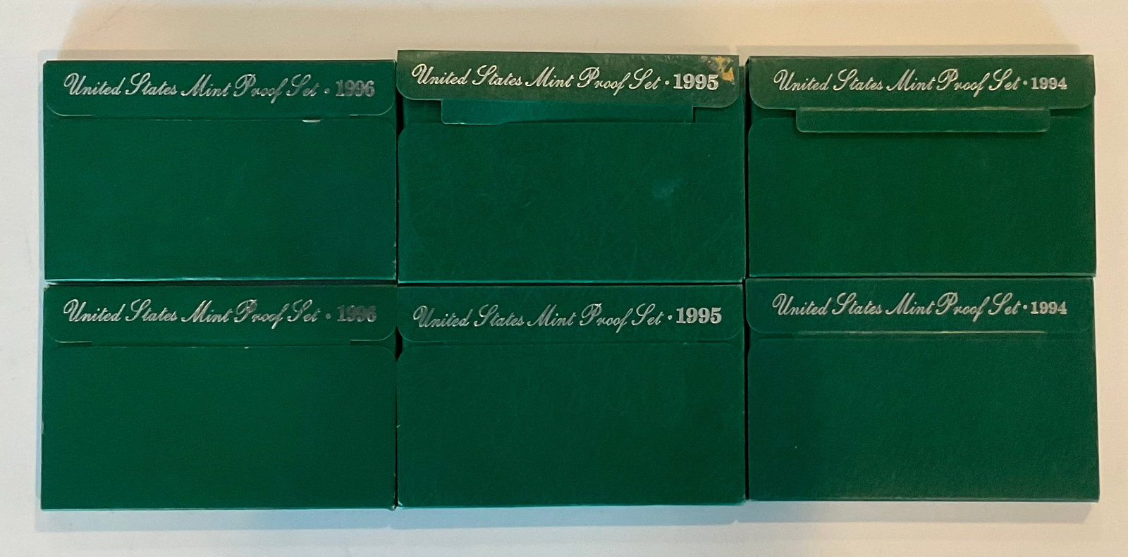 6 proof sets 2 each from 1994, 1995, 1996 (1 of 1)