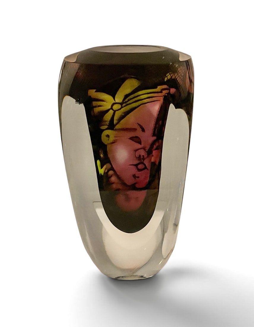 Orrefors GRAAL Vase Marti Rytkonen signed dated 2010 (1 of 1)