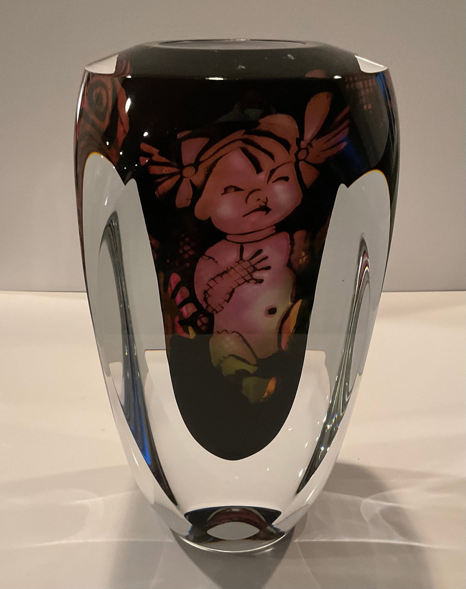 UNIQUE Orrefors GRAAL Vase Marti Rytkonen signed dated 2010 - 2