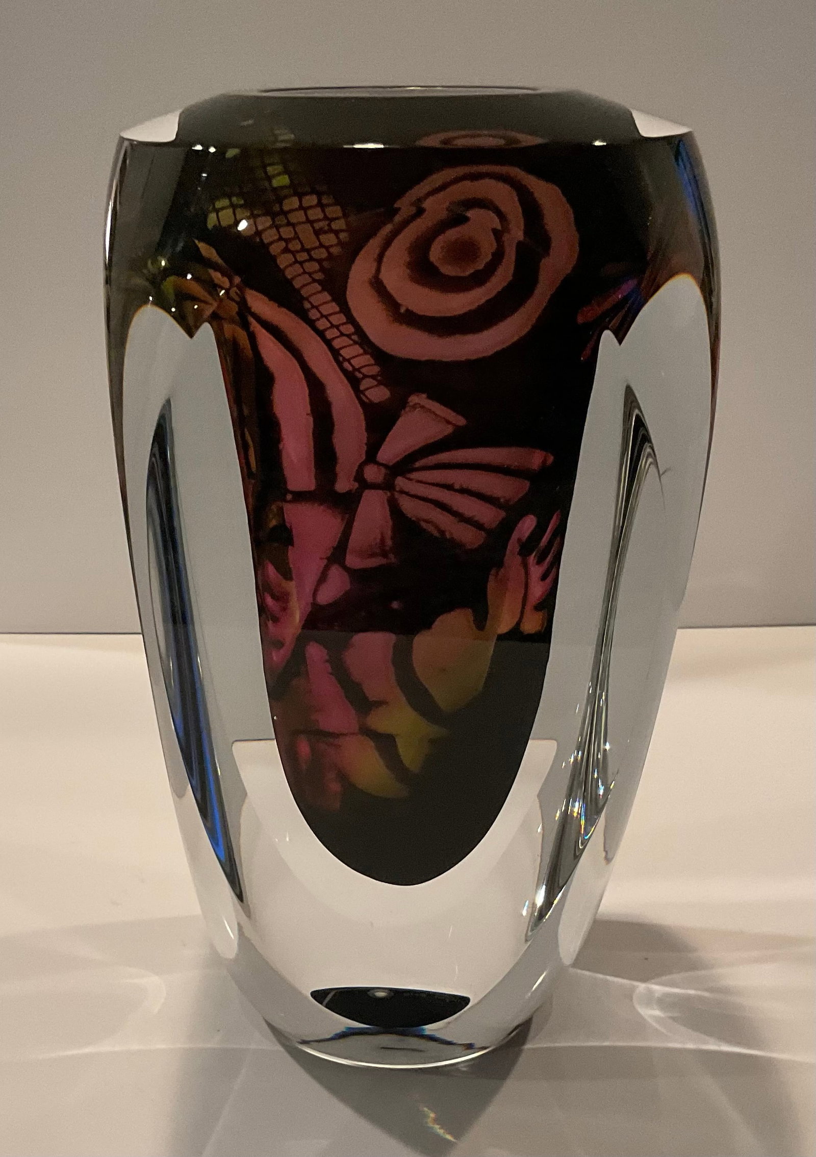 UNIQUE Orrefors GRAAL Vase Marti Rytkonen signed dated 2010 - 3