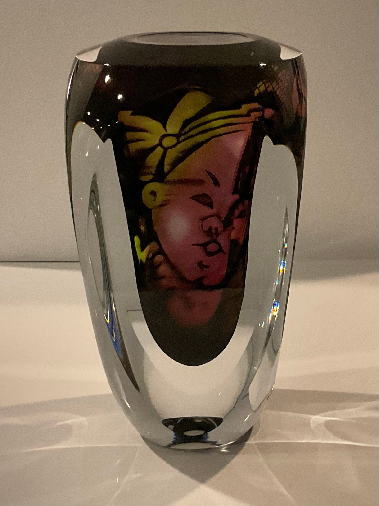 UNIQUE Orrefors GRAAL Vase Marti Rytkonen signed dated 2010 - 4