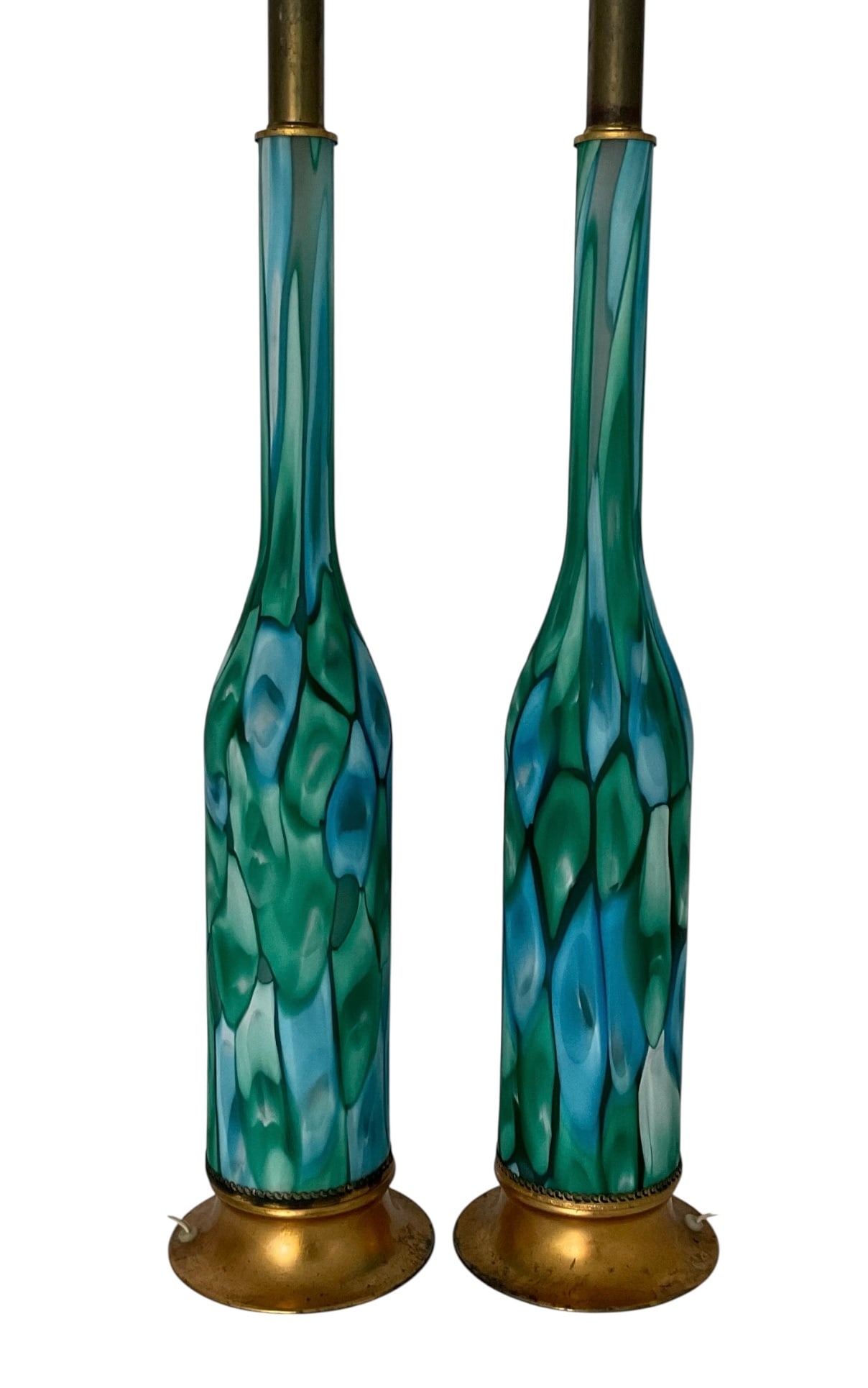 PAIR Ermanno Toso Fratelli Toso Nerox A Petoni Lamps (1 of 1)