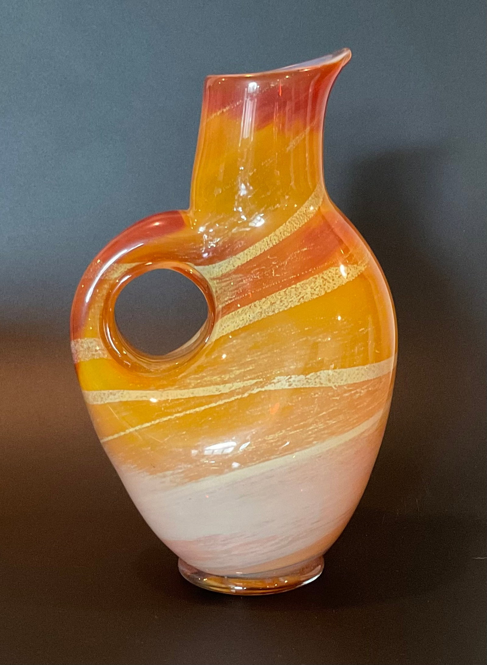 Ercole Barovier (1889-1974) Rare Murano Ambrati vase (1 of 1)