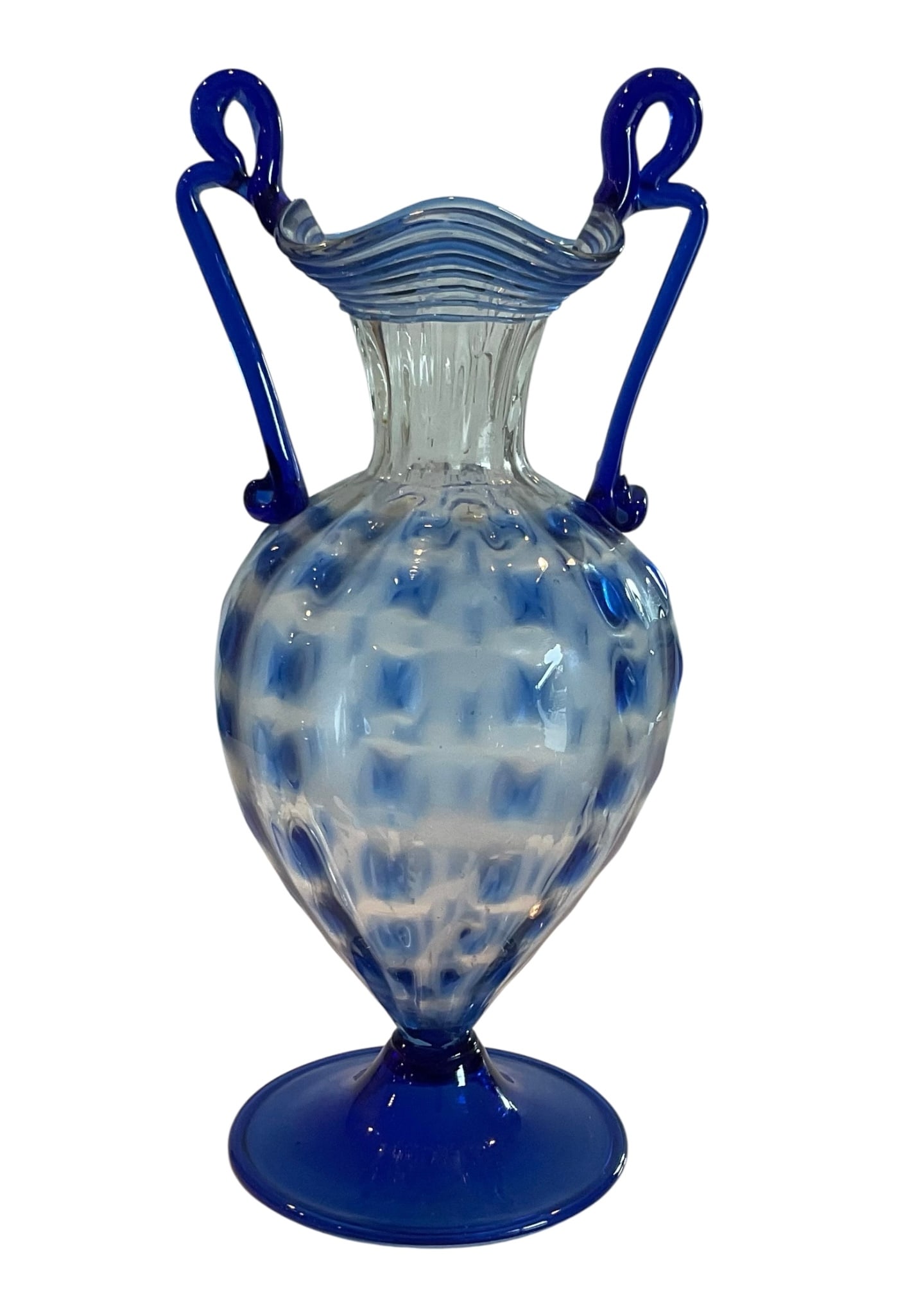 Artistica Barovier attributed 1920's murano art glass vase with handles (1 of 1)