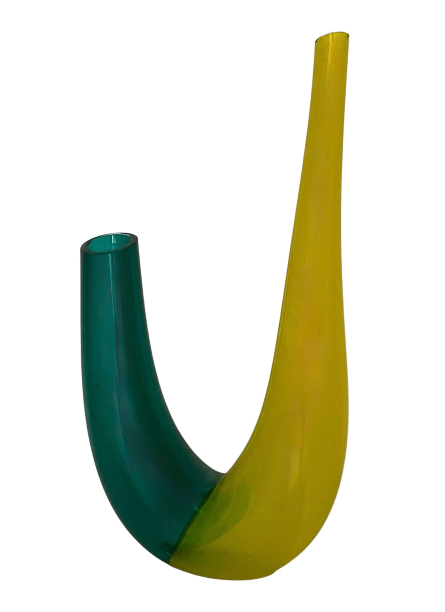 Barovier and Toso Murano LARGE Encalmo Vase signed and labeled: Barovier and Toso Murano LARGE Encalmo Vase signed and labeled. Yellow green.