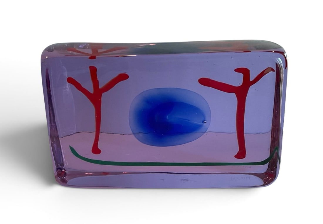 Ricardo Licata Signed Murano Art glass sculpture block (1 of 1)