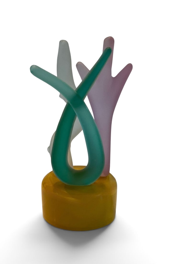 Ricardo Licata signed 3 color murano art glass sculpture (1 of 1)