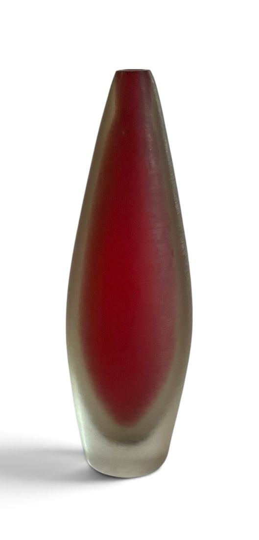 Alfredo Barbini Artist signed murano sommerso inciso vase (1 of 1)