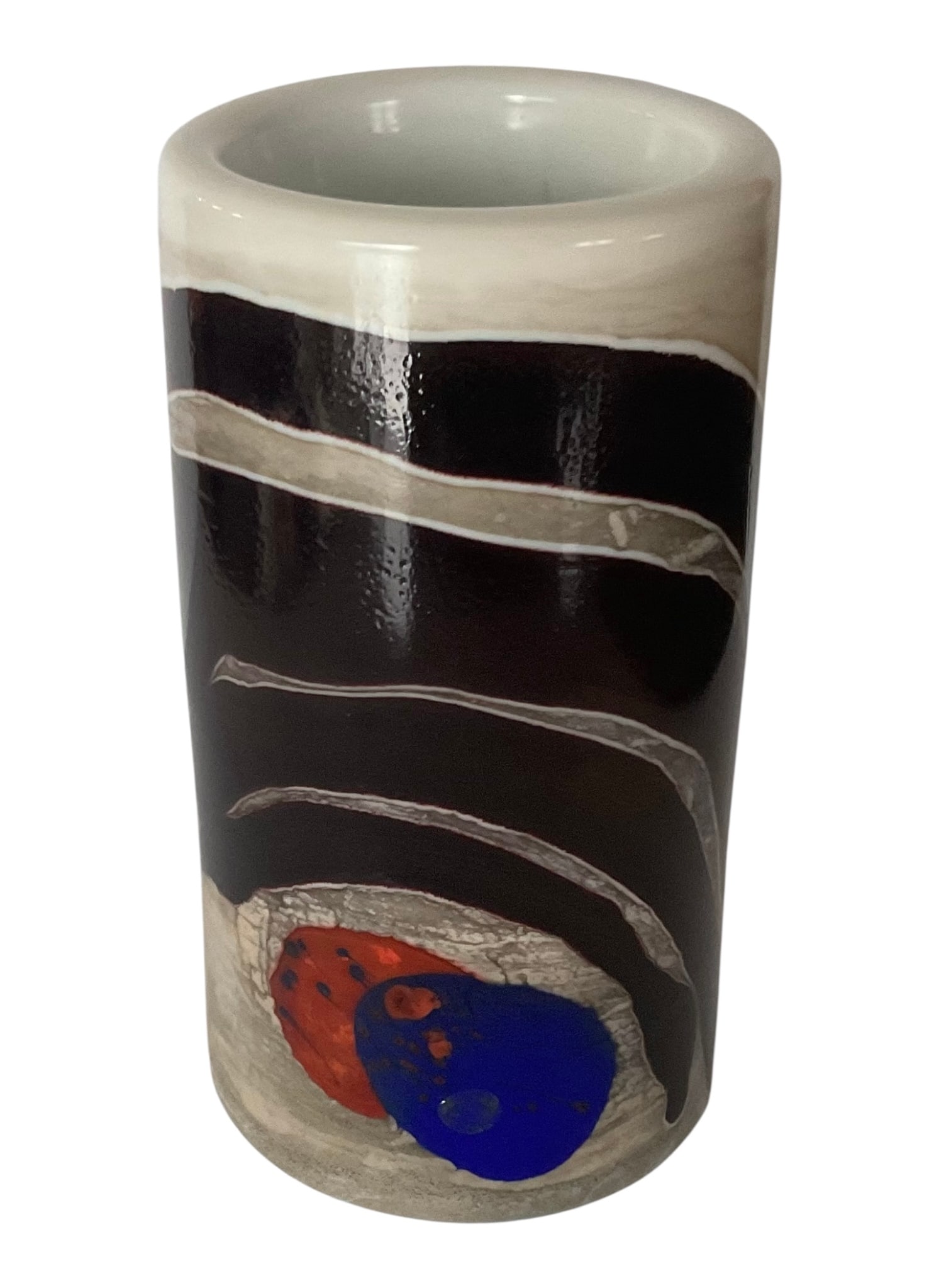 Joel Myers Studio Glass Contiguos Fragment Vase signed by the artist (1 of 1)