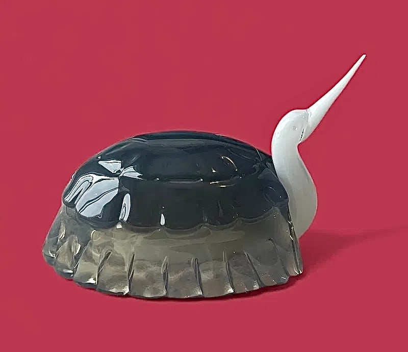 Alfredo Barbini LARGE Shelled bird designed by Enzo Scarpa (1 of 1)