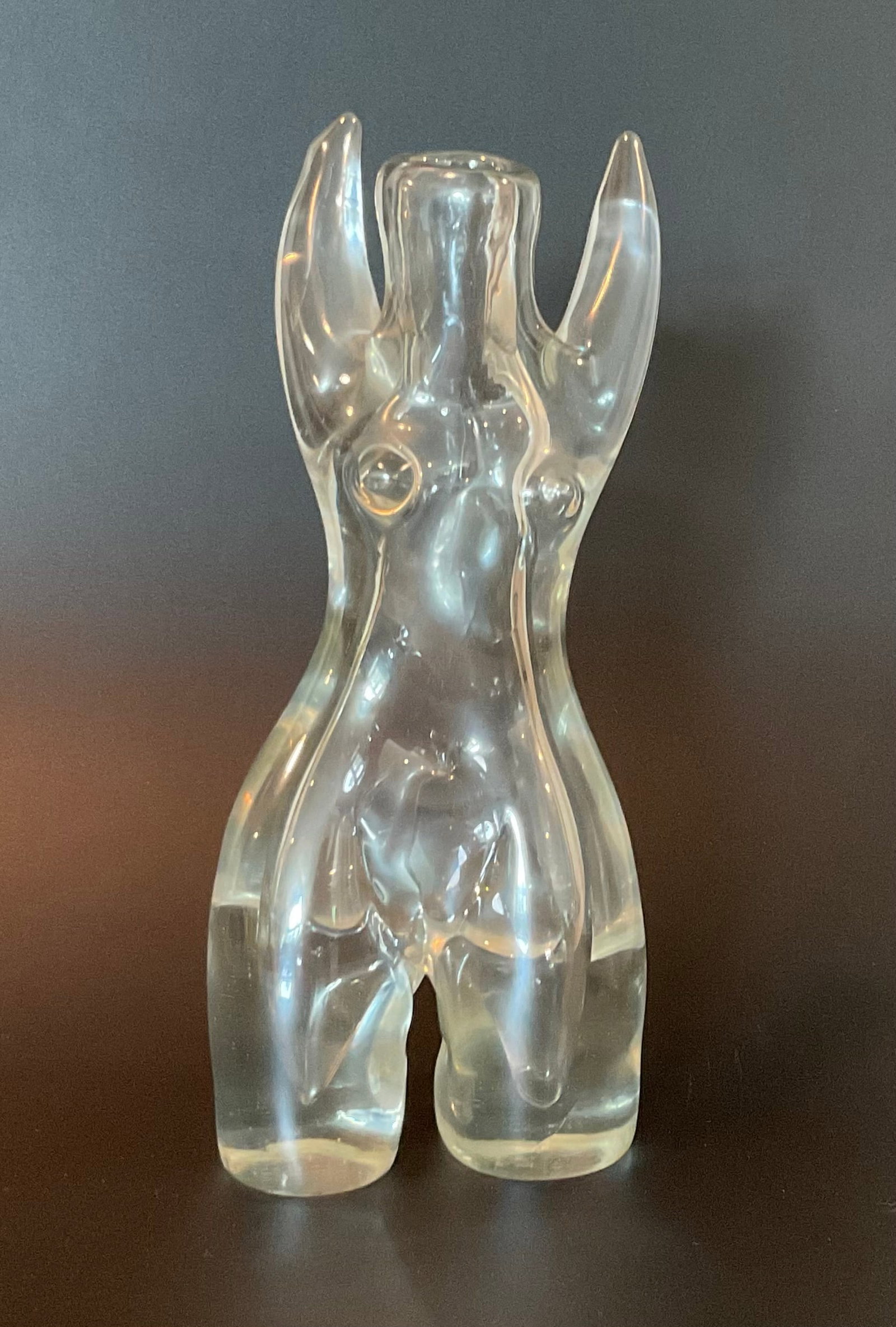 Fulvio Bianconi Venini RARE Model 4205 Murano Nude figure: Fulvio Bianconi Venini RARE Model 4205 Murano Nude figure. Signed with 3 line acid signature "Venini Murano Italia"