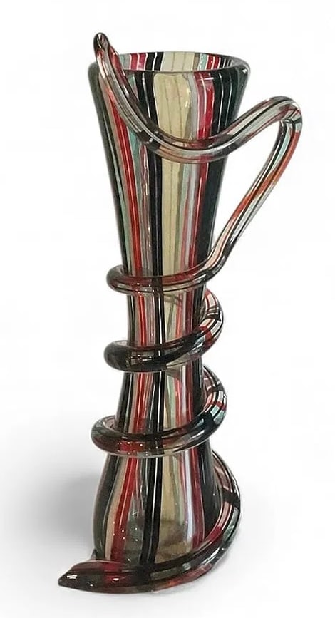 Jean Cocteau Fucina Degli Angeli Signed murano art glass vase (1 of 1)