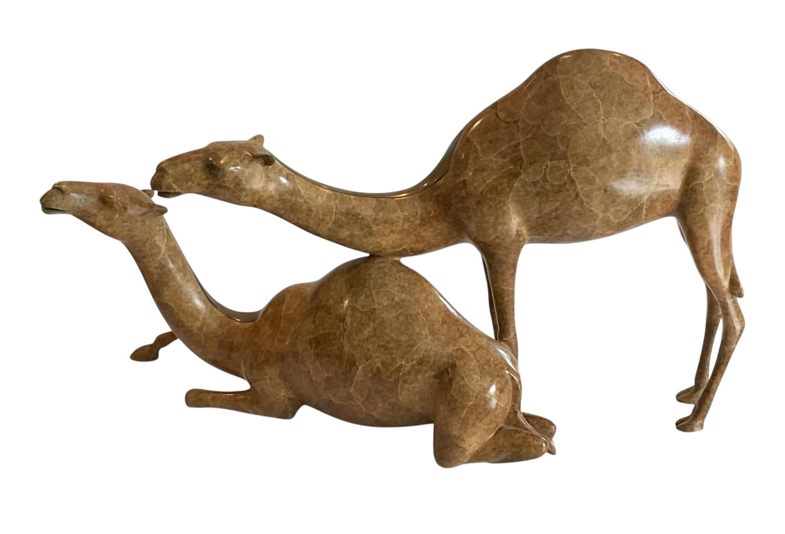 Loet Vanderveen LARGE Signed numbered pair of bronze camels (1 of 1)