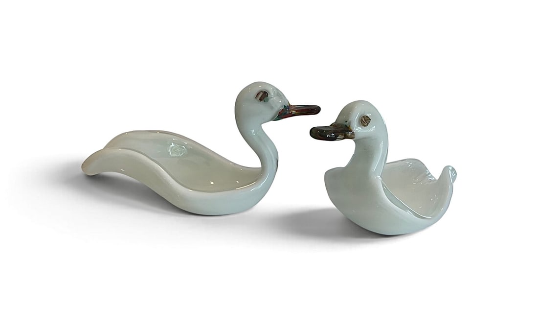 Dino Martens Aureliano Toso PAIR Model 7712 rare duck sculptures (1 of 1)