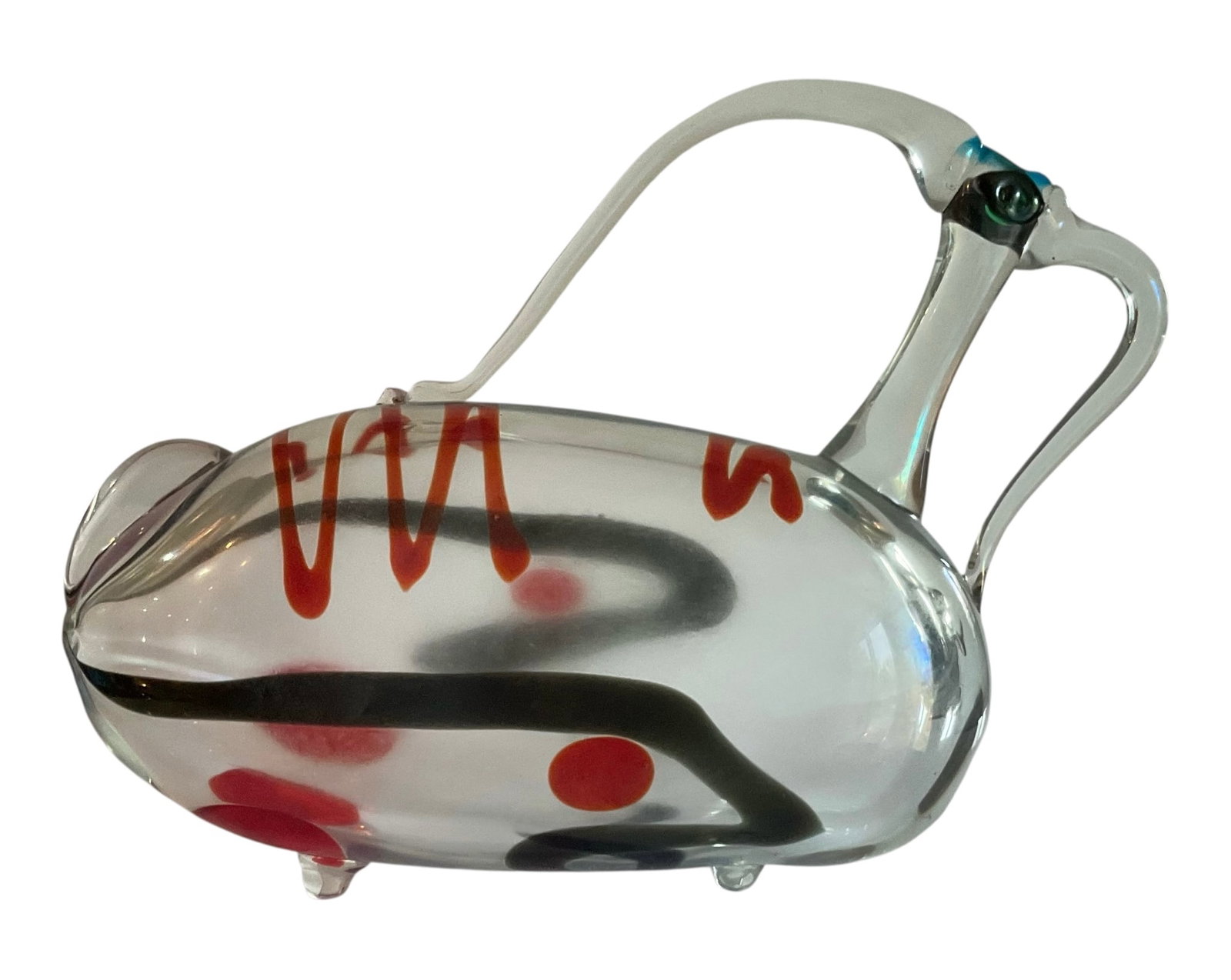 Signed Abstract Ermanno Nason animal sculpture in irredescent glass (1 of 1)