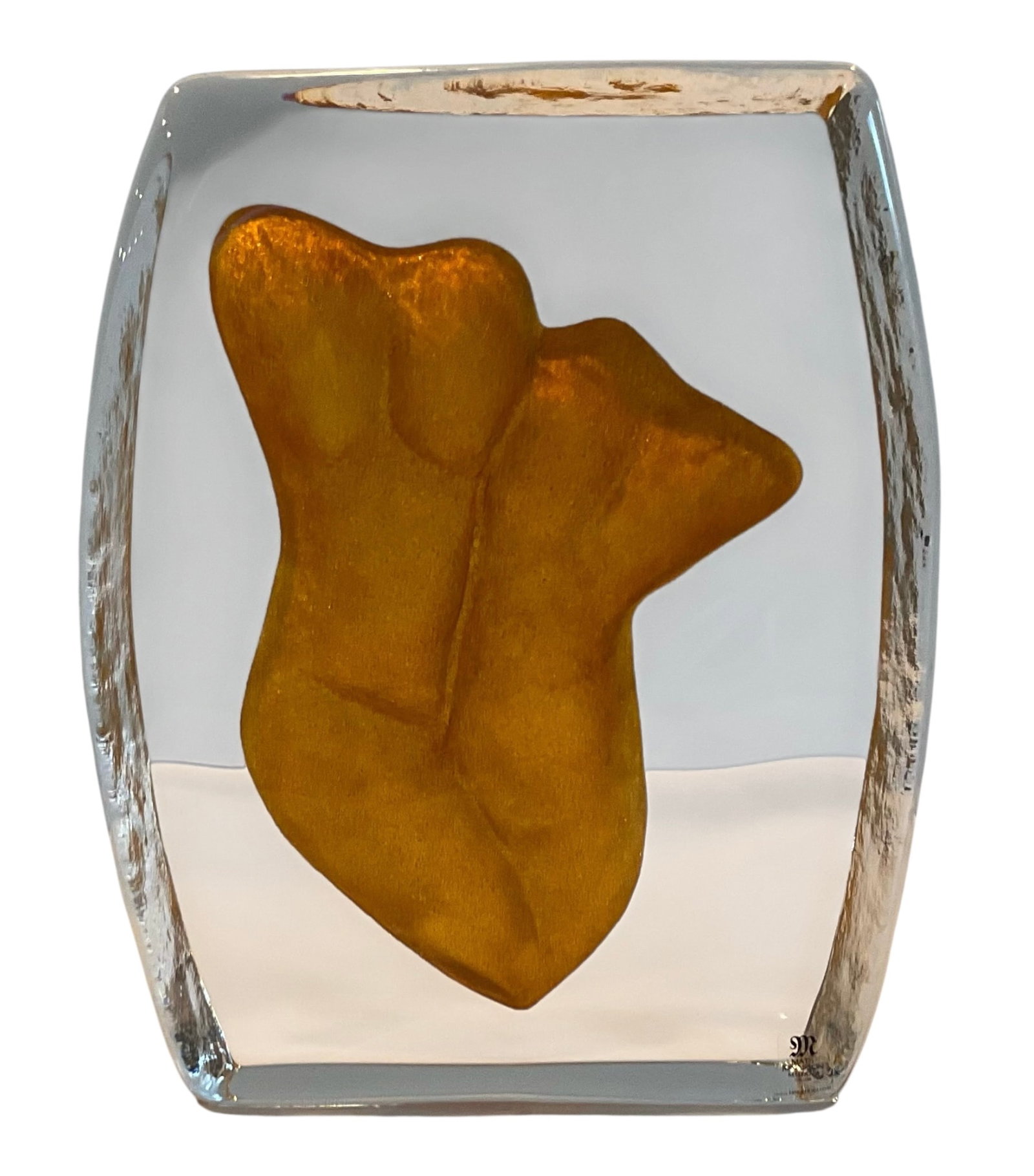 Mats Jonason Erika Hoglund nude block glass sculpture: Mats Jonason Erika Hoglund nude block glass sculpture