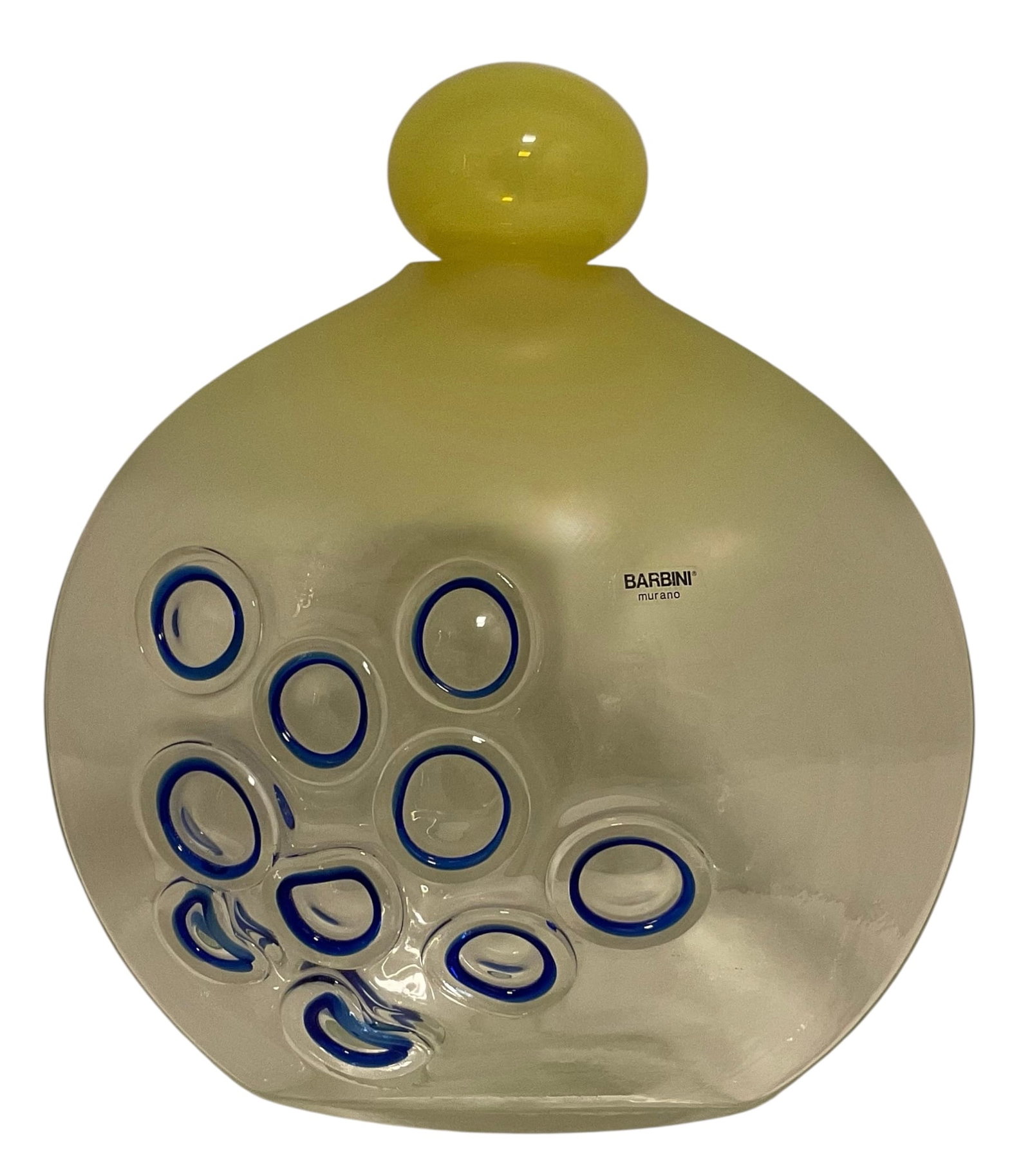 Alfredo Barbini Signed Murrine Murano art glass decanter with irridescent finish (1 of 1)