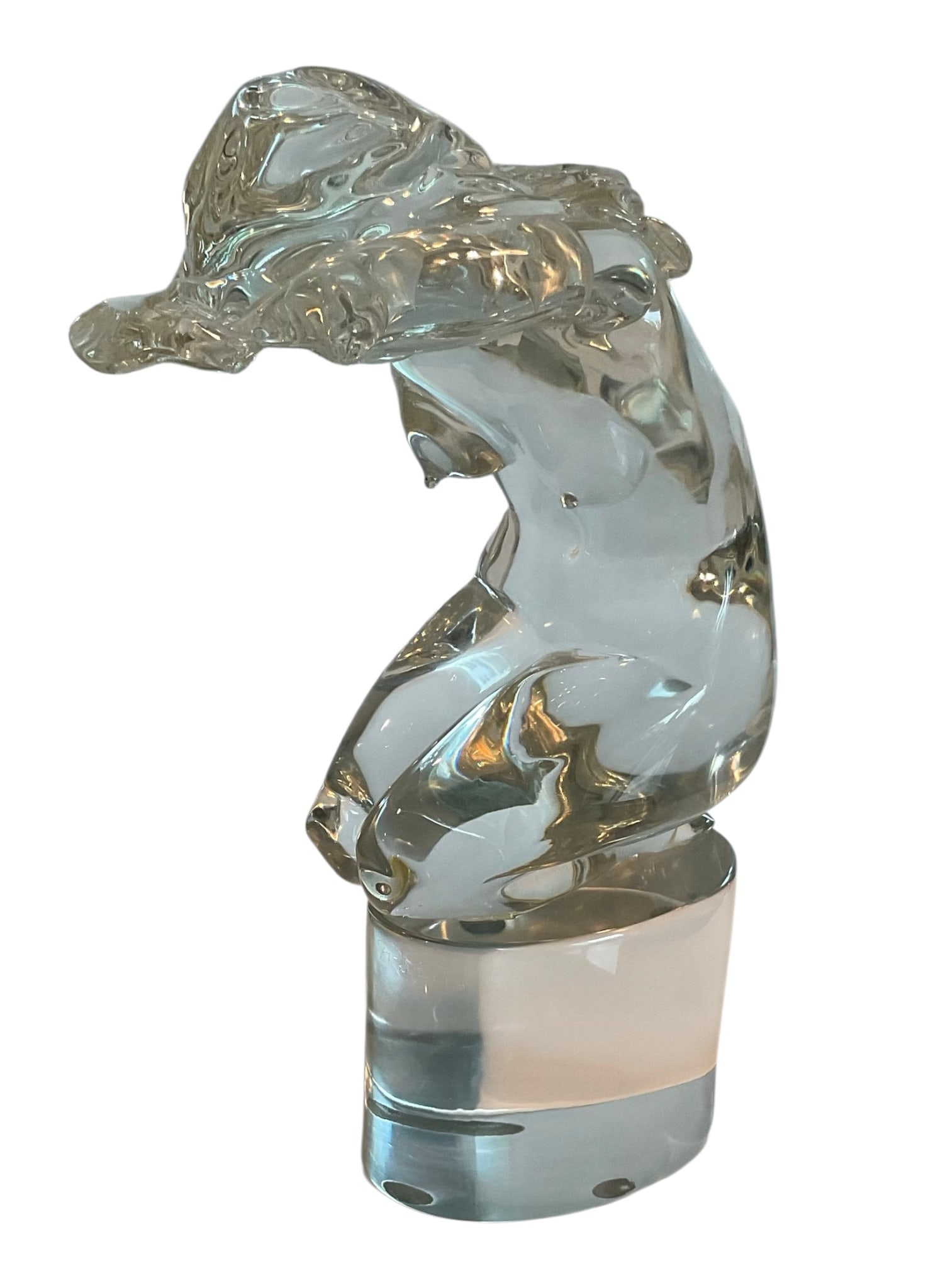 Loredano Rosin Murano glass nude sculpture: Loredano Rosin Murano glass nude sculpture
