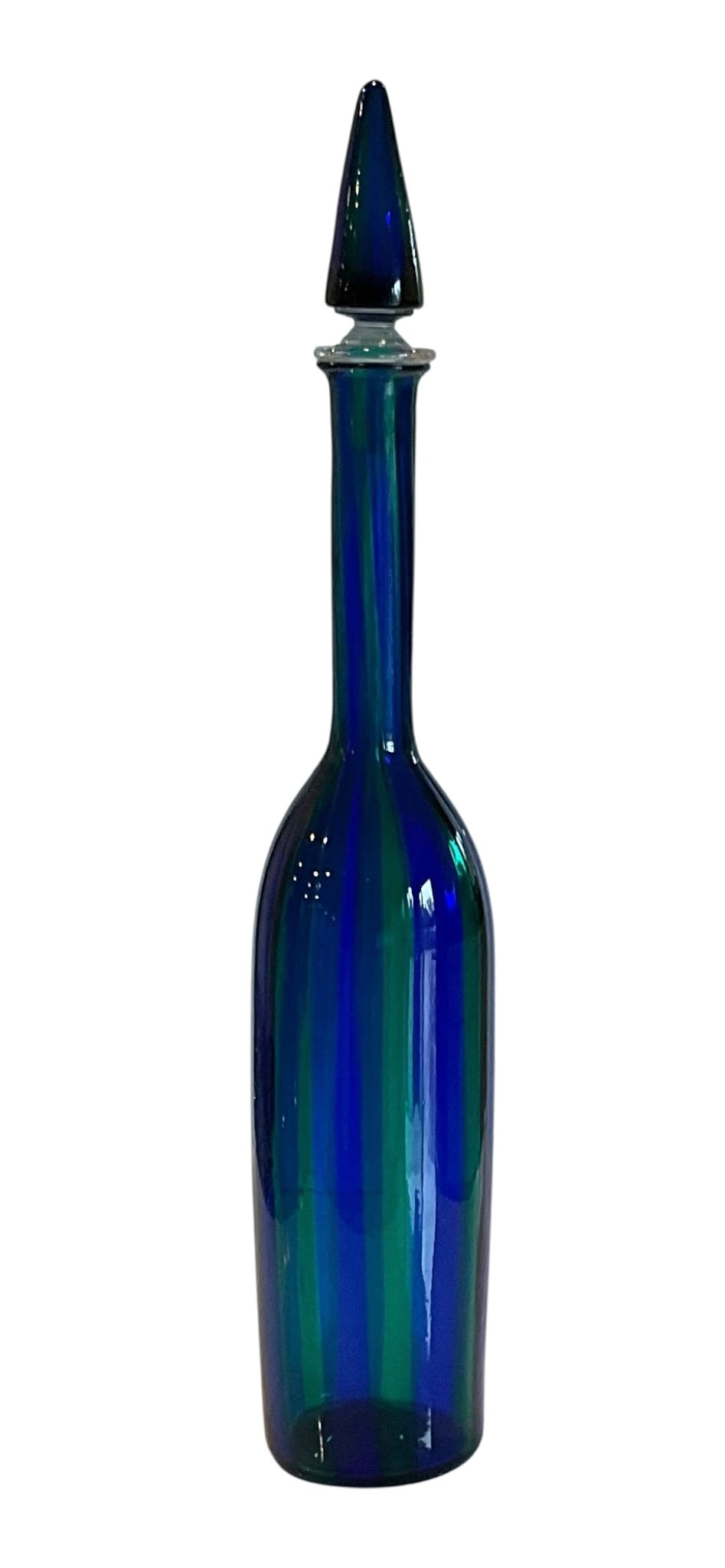 Fulvio Bianconi Venini Murano Italia acid signed decanter circa 1950s (1 of 4)
