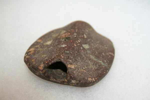 BANNERSTONE-Conglomerate-2 7/8"-Adams Co, IL-Davis: BANNERSTONE-Conglomerate-2 7/8"-Adams Co, IL-Davis G7/Anderson COA'S-X-Robert Blake-Pictured in Who's Who #3