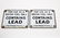 Two Contains Lead ( TETRAETHYL) Gas Pump Signs - 2
