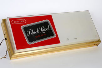 Carling Black Label Beer Lighted Advertising Sign - Feb 23 ...