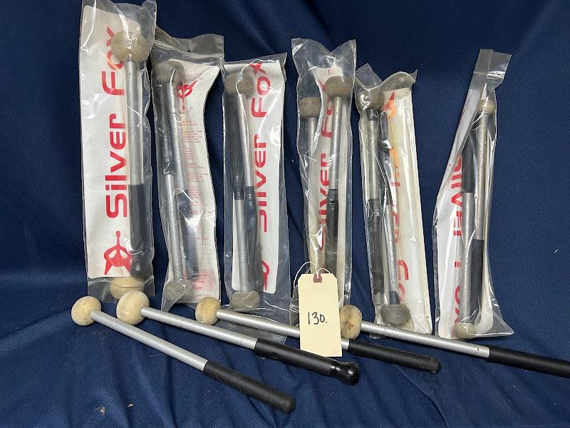 8 Pairs of Silver for Bass Mallets: Mallets