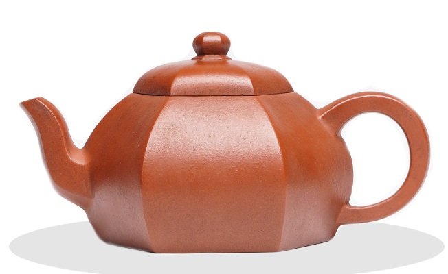 Qing Dynasty purple sand hexagon teapot (1 of 8)