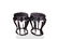 A pair ancient Chinese Zitan woodcarving flower stands - 2