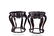 A pair ancient Chinese Zitan woodcarving flower stands - 3