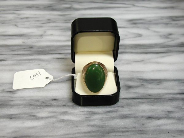 14K GOLD WITH JADE RING