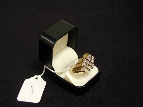 14K GOLD CUSTOM DIAMOND RING APPROX 2-1/2 CTS - 2