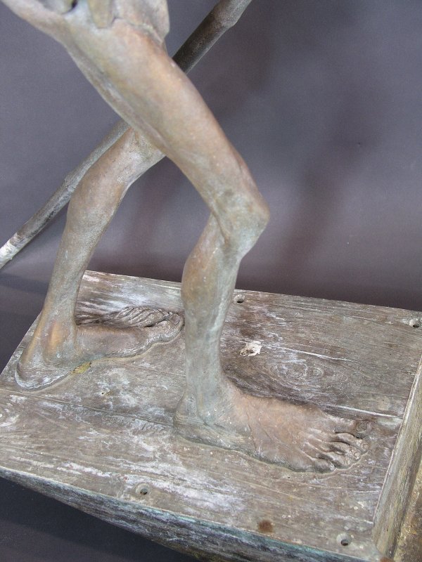 Bronze Garden Statue Sculpture "The Ferryman" by - 3