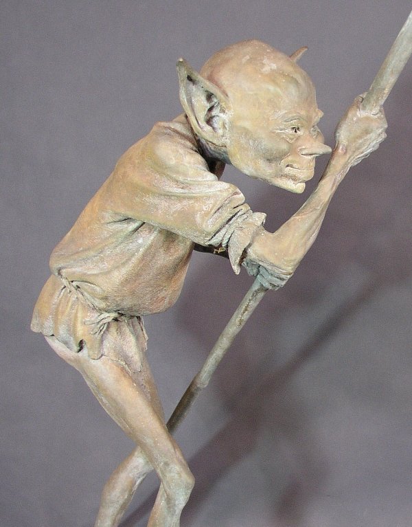 Bronze Garden Statue Sculpture "The Ferryman" by - 4