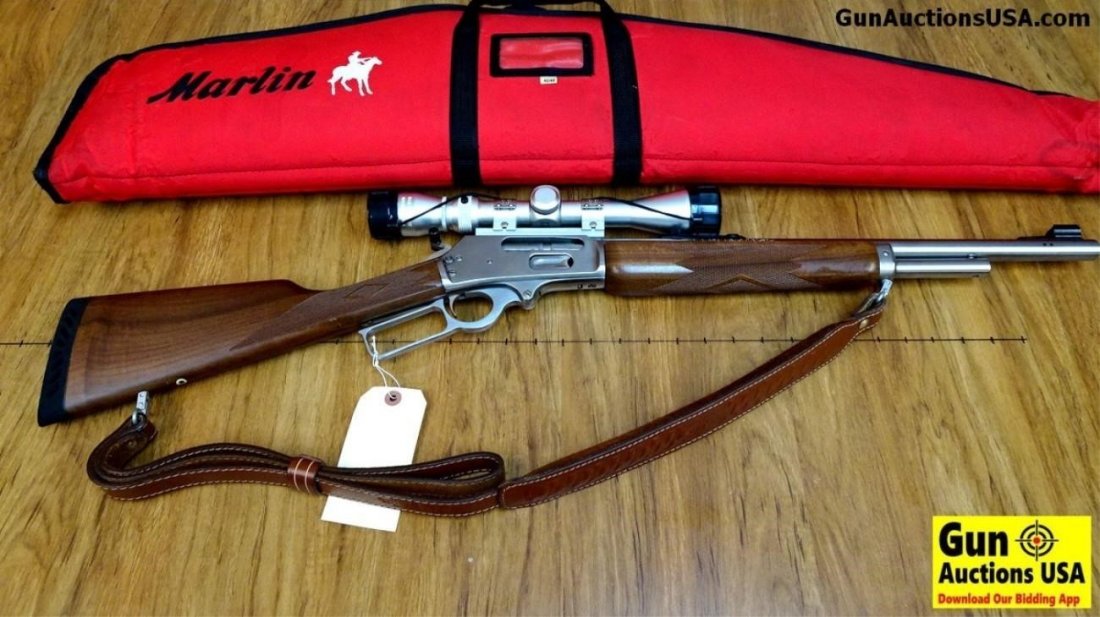 Marlin 1895GS .45-70 Lever Action Rifle. Excellent: Marlin 1895GS .45-70 Lever Action Rifle. Excellent Condition. 18" Barrel. Shiny Bore, Tight Action Be Prepared in Bear Country, This 1895 is All Stainless Steel with American Black Walnut Stocks. In T