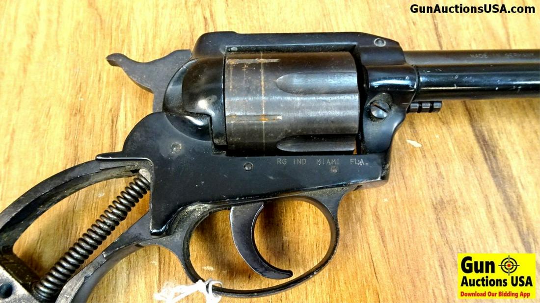 Rohm 63 .32 Special Revolver. Needs Repair. 5" Bar: Rohm 63 .32 Special Revolver. Needs Repair. 5" Barrel. Shootable Bore, Tight Action Needs to Be Timed, Blue Overall With Fixed Sights and Missing Grip Panels. . SN:HF113770 Germany (37713)