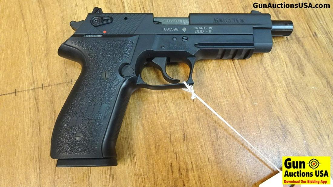 SIG SAUER MOSQUITO .22 LR Semi Auto Threaded Pistol.: SIG SAUER MOSQUITO .22 LR Semi Auto Threaded Pistol. NEW in Box. 5" Barrel. Feel the Buzz! Barrel is Threaded for Suppressor Use, 3 Dot Combat Sights, One original Sig Magazine, This Weapon Mimics Tra