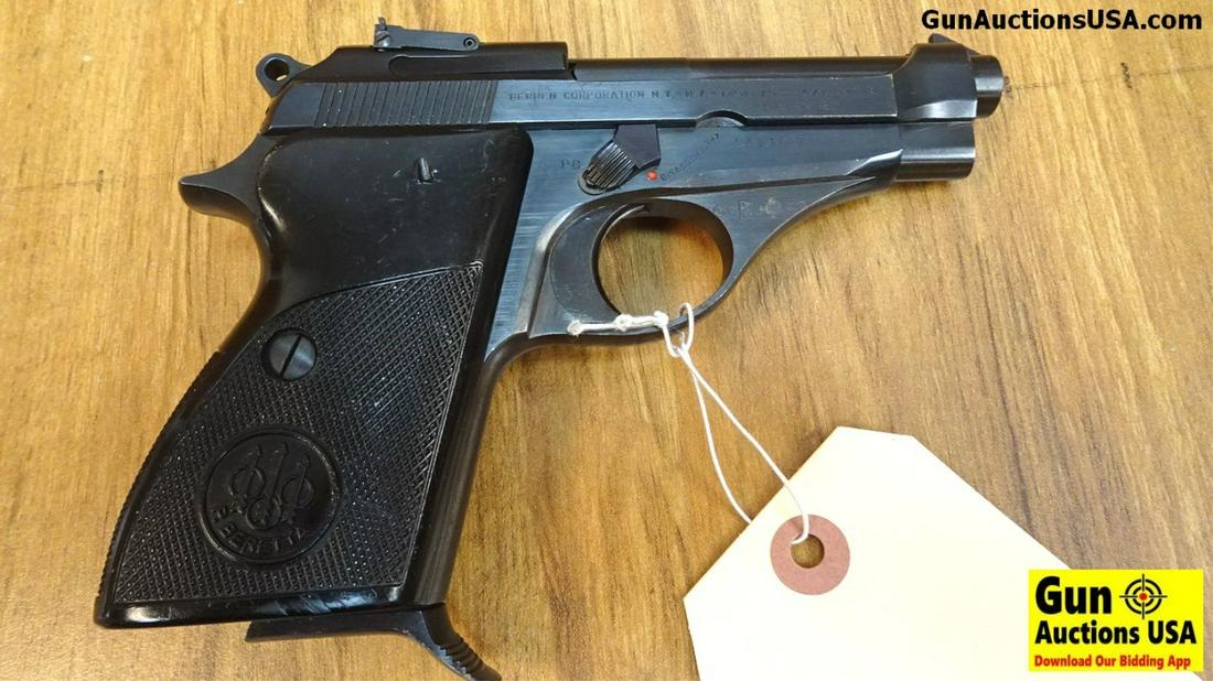 Beretta 70S .22 LR Semi Auto Pistol. Excellent: Beretta 70S .22 LR Semi Auto Pistol. Excellent Condition. 3.5" Barrel. Shiny Bore, Tight Action Open Slide Design, Adjustable Rear Sight, Thumb Rest Composite Grips, Low Magazine Release Button, Origi