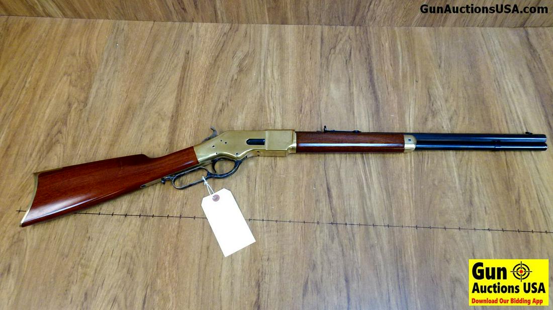 CIMARRON 1866 .38-40 Rifle. Excellent Condition. 20": CIMARRON 1866 .38-40 Rifle. Excellent Condition. 20" Barrel. Shiny Bore, Tight Action This Fine Golden Boy Replica is Made By A. Uberti, Beautiful Brass Receiver, Cap and Butt Plate, Case Hardened Lev