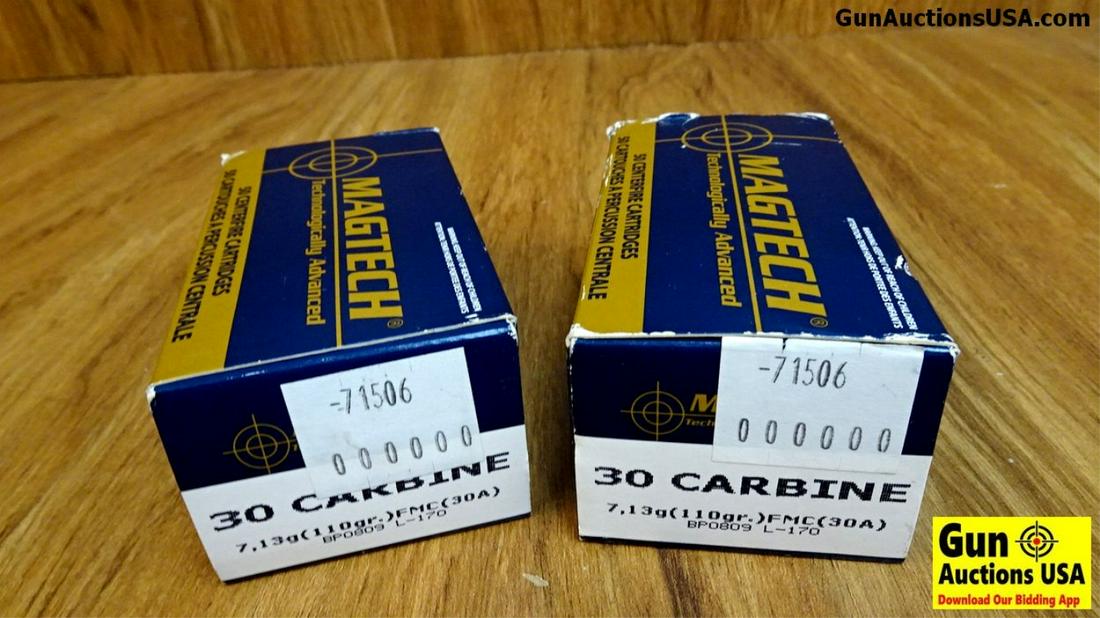 Magtech 30 Carbine Ammo. 97 Rounds . (40322): Magtech 30 Carbine Ammo. 97 Rounds . (40322)