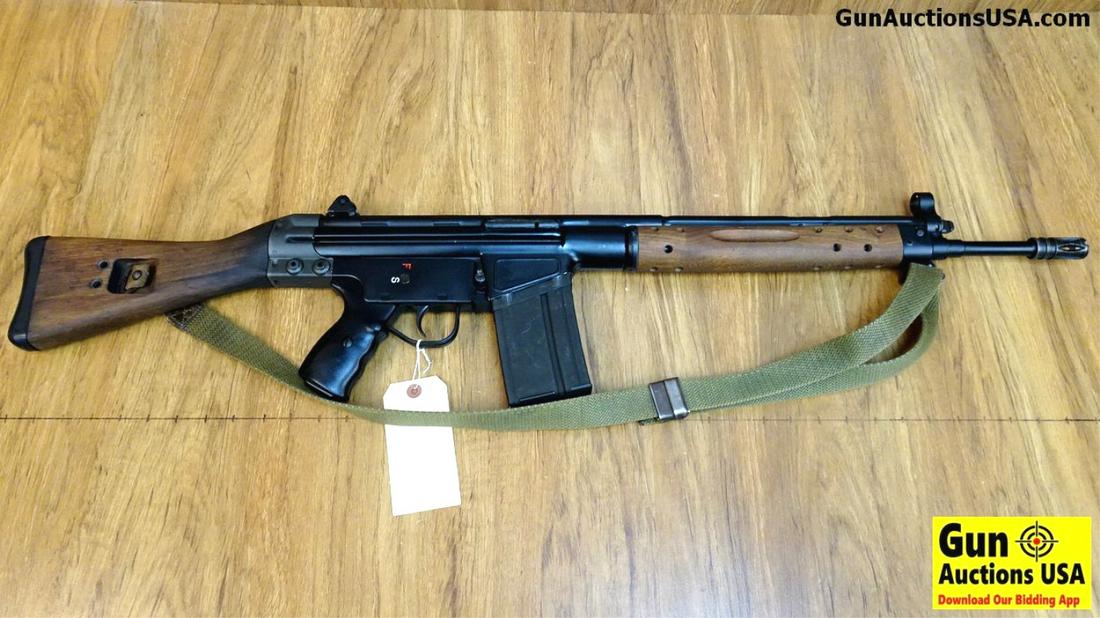 CENTURY ARMS CETME SPORTER .308 Rifle. Very Good. 18": CENTURY ARMS CETME SPORTER .308 Rifle. Very Good. 18" Barrel. Shiny Bore, Tight Action Very Nice CENTURY Build CETME. Military Sights are on the Weapon, Wood Stocks Accent the Black Finish, Correct H&