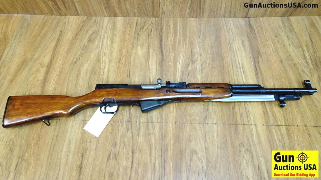 RUSSIAN SKS 7.62 x 39 COLLECTOR's Rifle. Excellent: RUSSIAN SKS 7.62 x 39 COLLECTOR's Rifle. Excellent Condition. 20" Barrel. Shiny Bore, Tight Action Soviet SKS with Original Iron Sights, Blade Type Folding Bayonet, Rifle Retains its Cleaning Rod, All