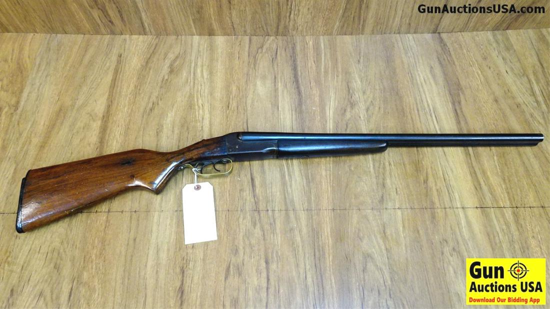 J.C. HIGGINS- SEARS ROEBUCK 1017 20 ga. Shotgun. Needs: J.C. HIGGINS- SEARS ROEBUCK 1017 20 ga. Shotgun. Needs Repair. 24" Barrel. Shootable Bore, Tight Action Double Trigger Model, Barrels Have Solid Rib with 2 3/4 Inch Chamber, Brass Trigger Guard Replac