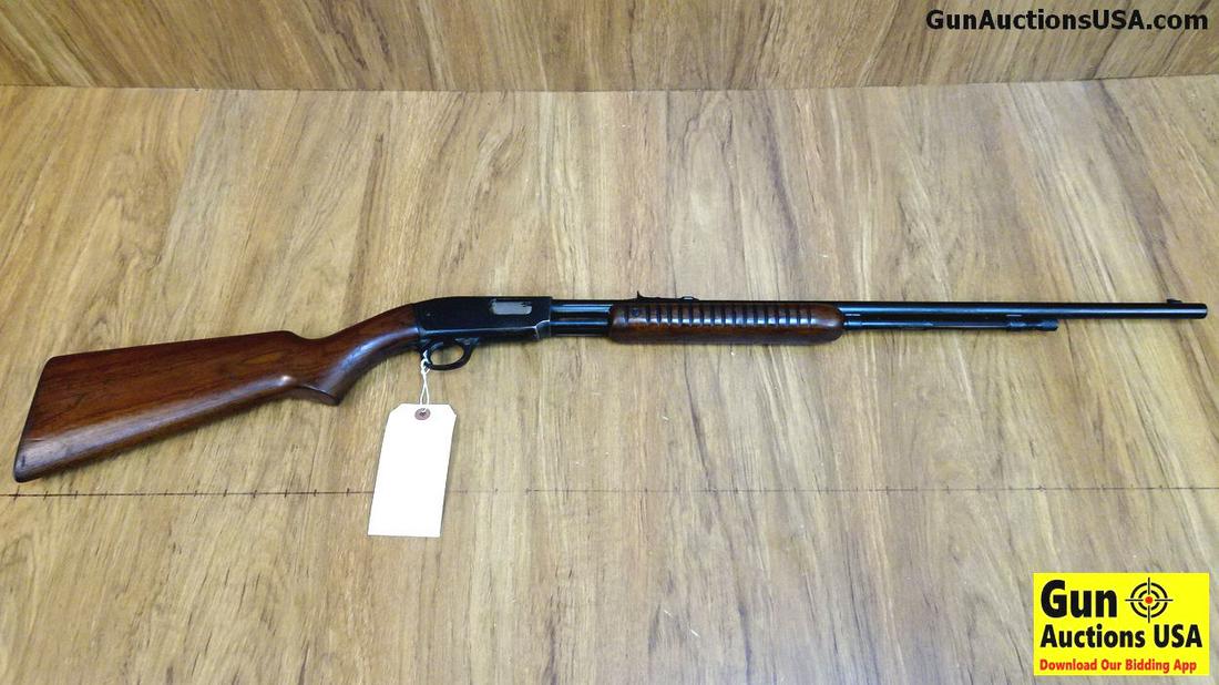 Winchester 61 .22 LR Rifle. Very Good. 24" Barrel.: Winchester 61 .22 LR Rifle. Very Good. 24" Barrel. Shiny Bore, Tight Action A Squirrel Hunters Dream! This Nice Old Pump Features Factory Iron Sights, Original Loading Tube, This is a Take Down Model,
