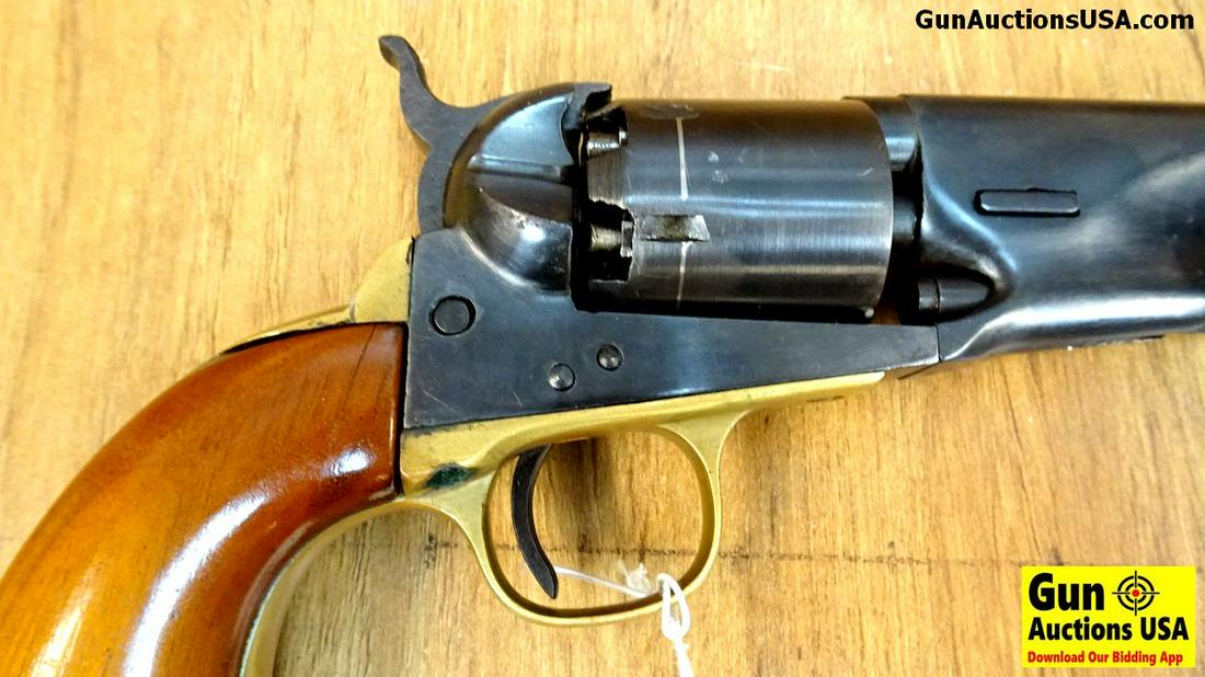 .36 Black Powder Revolver. Needs Repair. 7.5" Barrel.: .36 Black Powder Revolver. Needs Repair. 7.5" Barrel. Italian Colt Replica, Cylinder Does Not Rotate Properly, All Steel Construction, Blue Steel with Brass Grip Frame. . SN:10393 NO FFL REQUIRED (417