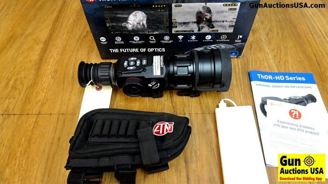 ATN THOR- HD Rifle Scope. Excellent Condition. 5-50x: ATN THOR- HD Rifle Scope. Excellent Condition. 5-50x Smart HD Thermal Rifle Scope, 640x480 Sensor, Includes a Butt Stock Case for Your Charger, Also Includes a Quick Detach Scope Mount for a Picatinny