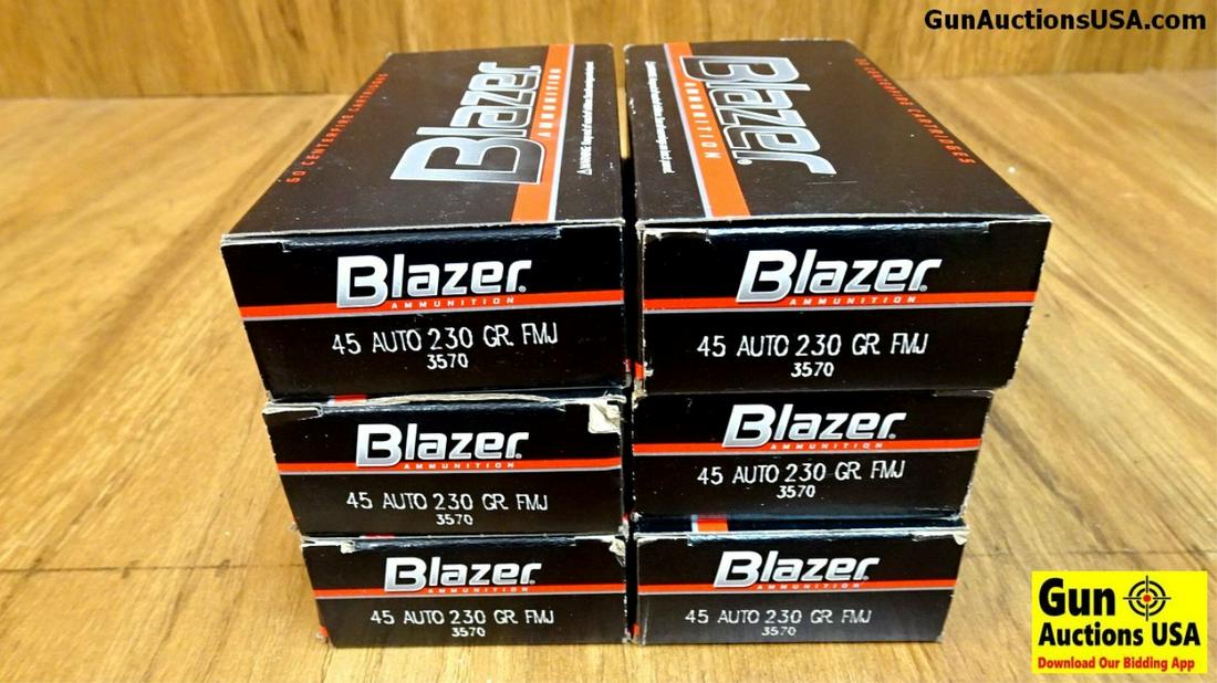 Blazer .45 Auto Ammo. 300 Rounds of 230 Gr. FMJ..: Blazer .45 Auto Ammo. 300 Rounds of 230 Gr. FMJ.. (42519)