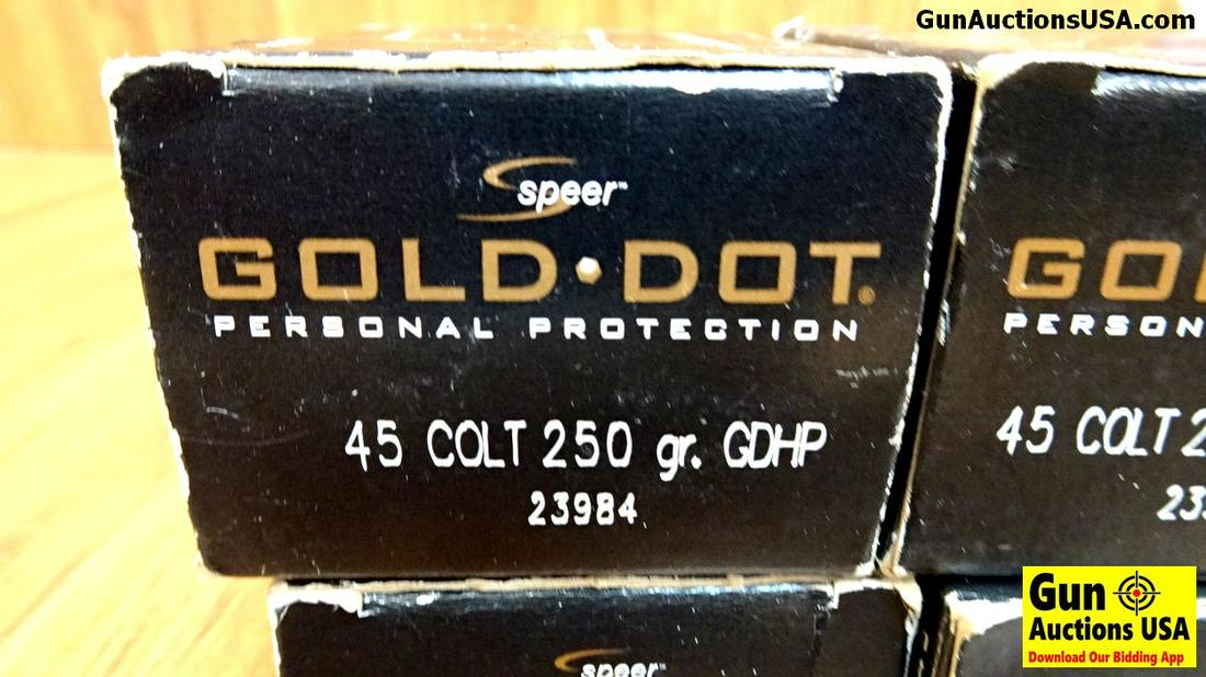 Speer, Federal, CBC 45 COLT Ammo. 80 Rounds of Speer: Speer, Federal, CBC 45 COLT Ammo. 80 Rounds of Speer and a 2 Lb. Bag of Federal and CBC. . (42937)